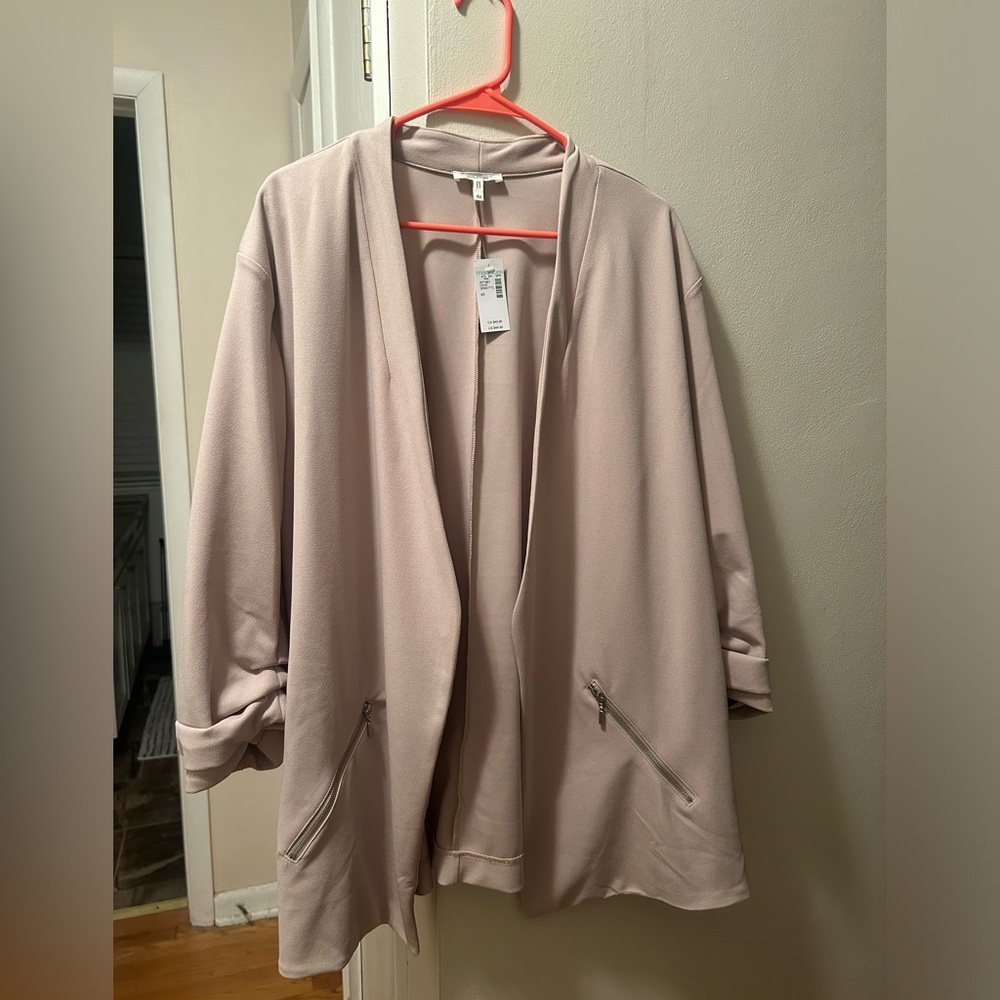Maurice’s blazer; tan; 4xl